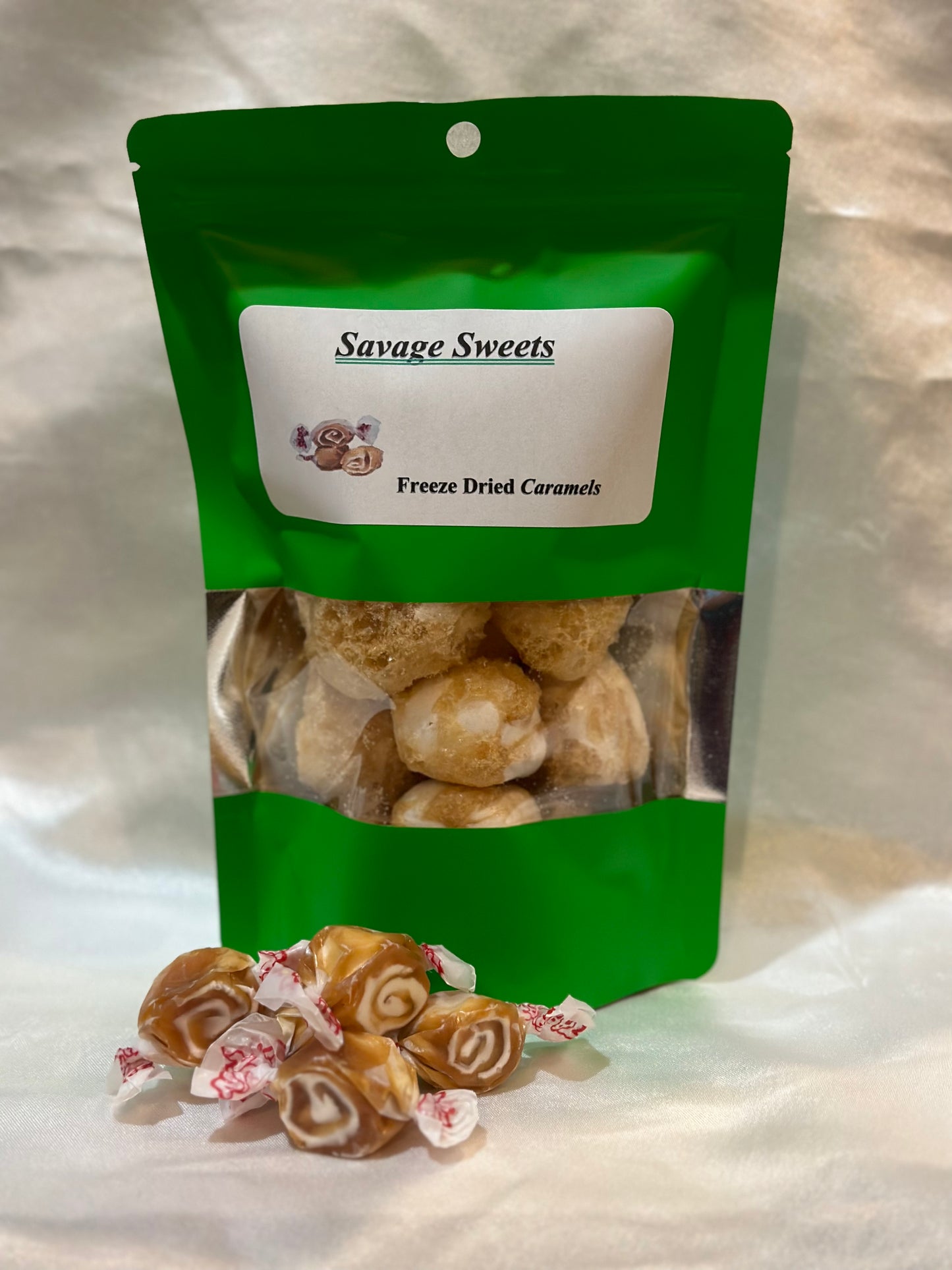 Freeze dried Caramel Taffy